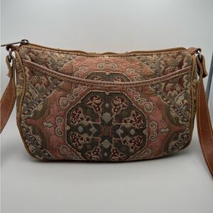Vintage 70’s LL Bean Needlework Tapestry Shoulder Bag Cross Body Made in the USA